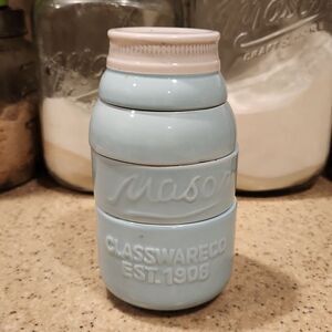 Mason Jar Ceramic Measuring Cups